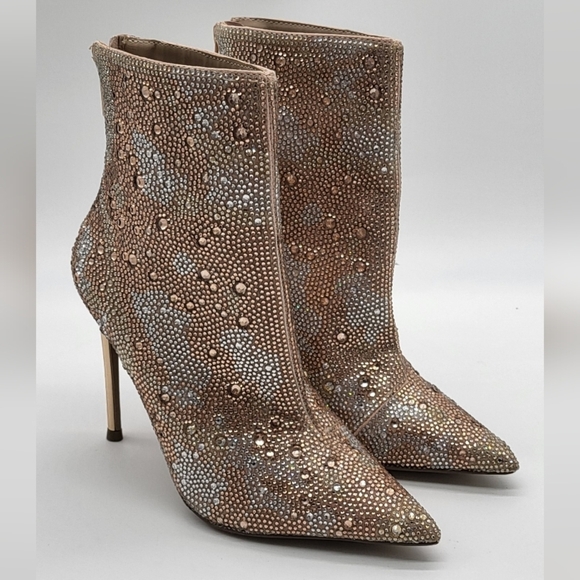 B1530- Steve Madden Viala Gold Rose Size 5.5 NWT - Picture 2 of 14